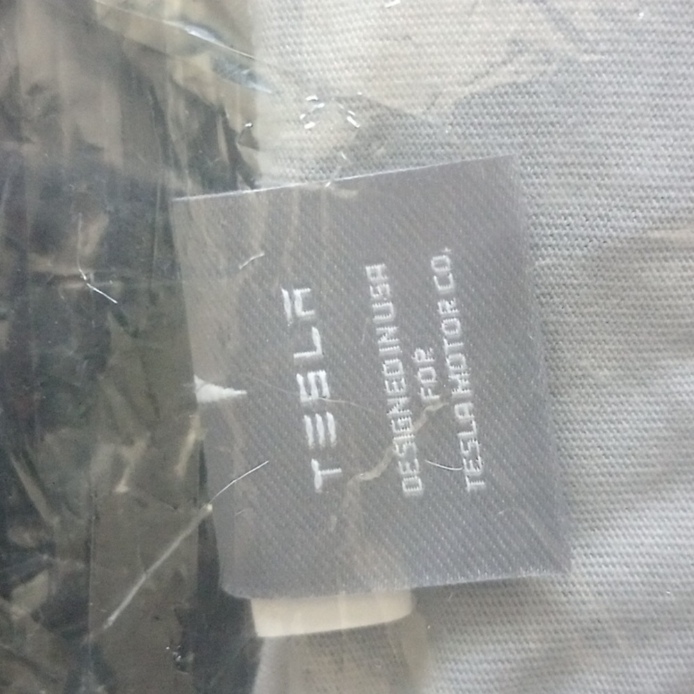 Tesla Men's Shirt Sleeve jersey polo size 3X light Grey